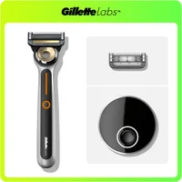 GilletteLabs razor with blade and charging stand.