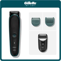 Gillette INTIMATE shaver with three interchangeable body and sensitive guide combs.