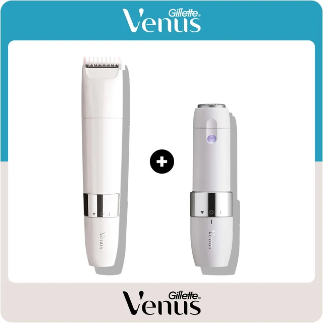 Gillette Venus Dermaplaning & Pubic Hair Gentle Trimmer Shaving Kit