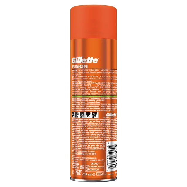 Gillette Fusion5 Ultra Sensitive Shaving Gel 200ml
