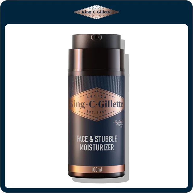 King C. Gillette Face & Stubble Moisturiser 100ml