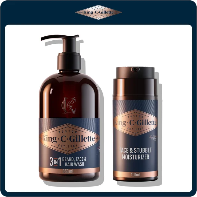 King C. Gillette Perfect Ritual Kit: Beard Wash & Moisturiser