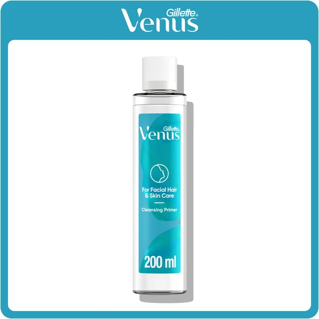 Venus Facial Hair & Skin Care Cleansing Primer for Dermaplaning