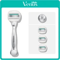 Gillette Venus Pro ComfortGlide Sensitive Razor, 3 Razor Blades & Shower Hanger