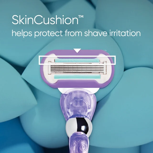 Gillette Venus razor, with SkinCushion™ helping protect from shave irritation.