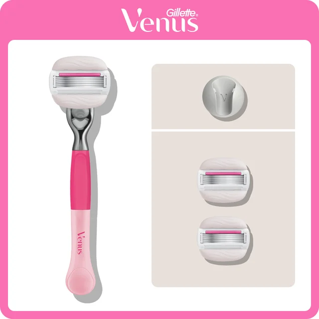 Gillette Venus Pro ComfortGlide Pomegranate Scented Tropical Women's Razor 3 Refills