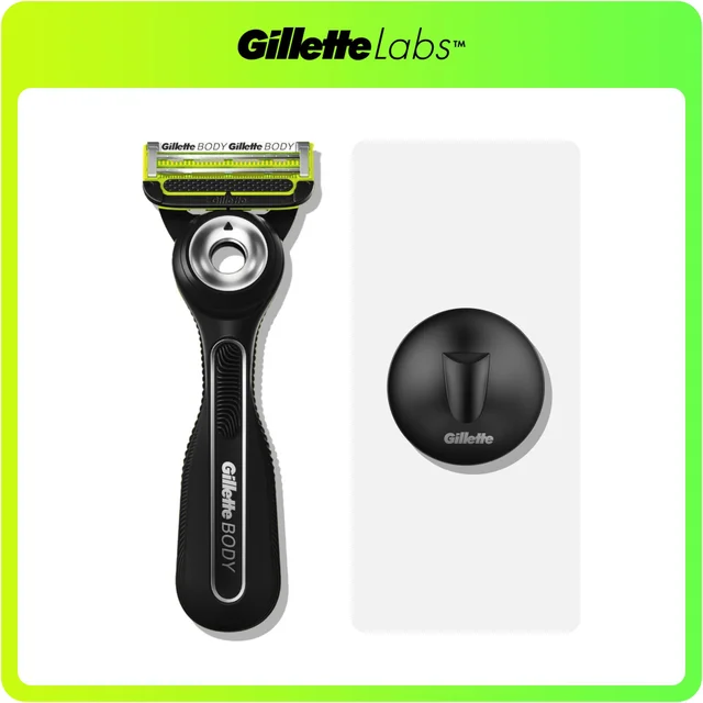 GilletteLabs Body + Intimate Razor with Magnetic Shower Hanger