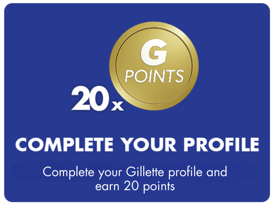 COMPLETE YOUR PROFILE AND EARN 20 POINTS